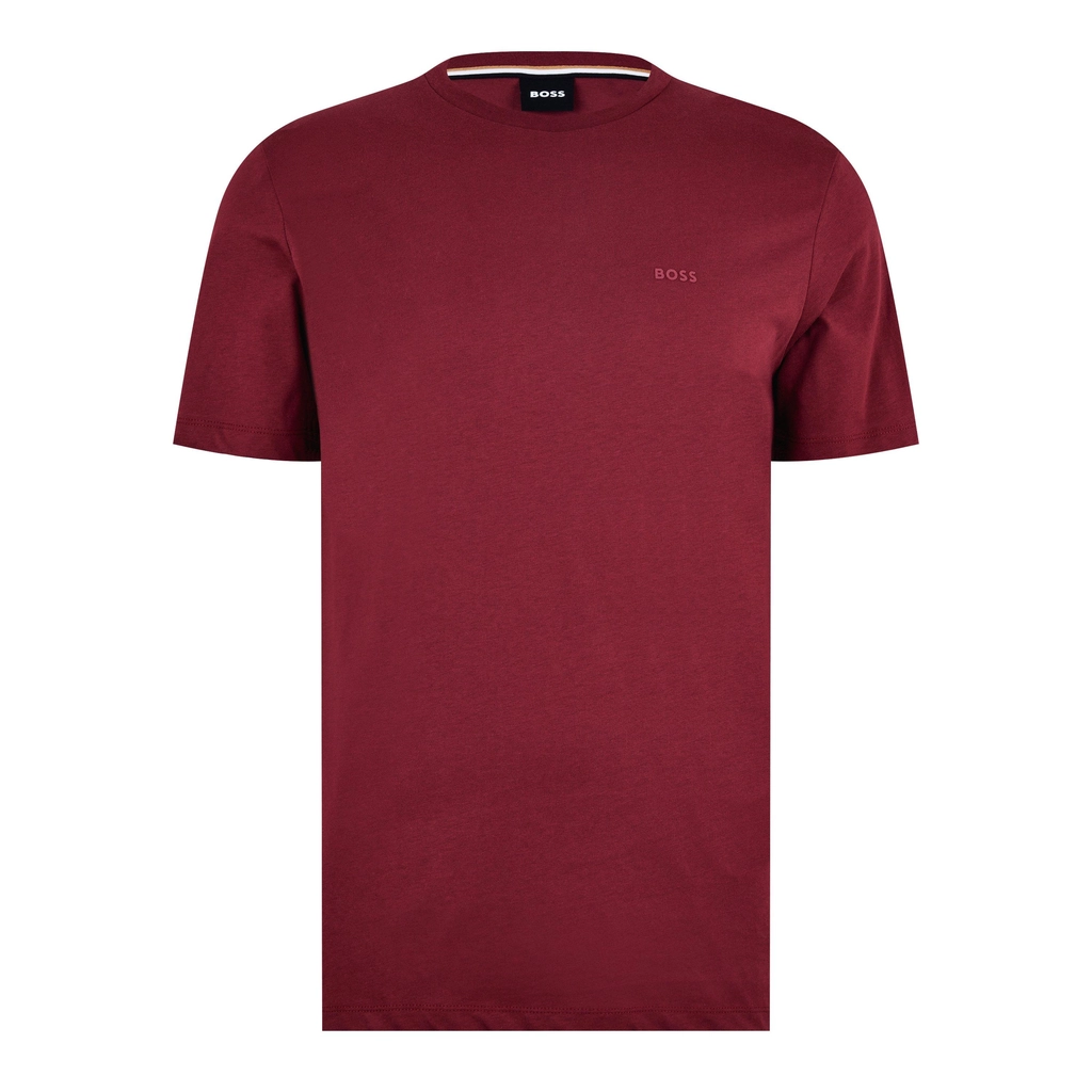 Hugo Boss Thompson Logo T Shirt - Dark Red 605